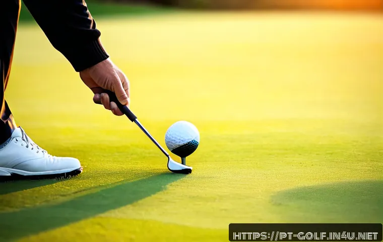 Home 14 초보 골퍼를 위한 코칭 팁 - Photorealistic beginner golf coaching session at a sunny Portuguese coastal golf course, patient ins...